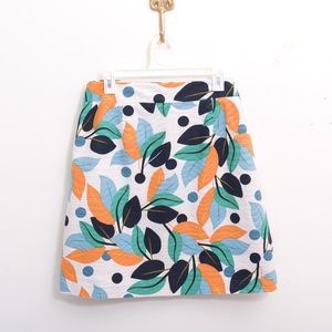 Ann Taylor Women's Fall Leaf  Ribbed Knee Length Leaf Skirt XL 16